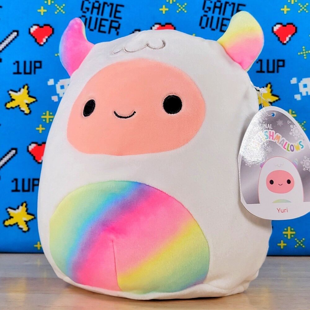 Squishmallow Yuri the Yeti 8" UltraSoft Christmas Holiday Kids Plush 2021 NWT - Picture 6 of 11